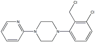 1-[3-chloro-2-(chloromethyl)phenyl]-4-(pyridin-2-yl)piperazine Structure