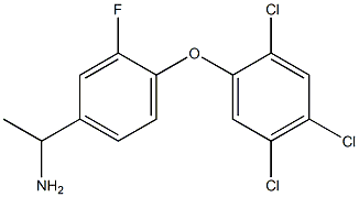 1-[3-fluoro-4-(2,4,5-trichlorophenoxy)phenyl]ethan-1-amine Structure