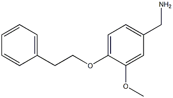 1-[3-methoxy-4-(2-phenylethoxy)phenyl]methanamine Structure