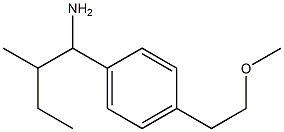 1-[4-(2-methoxyethyl)phenyl]-2-methylbutan-1-amine 구조식 이미지