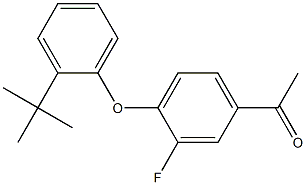 1-[4-(2-tert-butylphenoxy)-3-fluorophenyl]ethan-1-one Structure