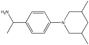 1-[4-(3,5-dimethylpiperidin-1-yl)phenyl]ethan-1-amine 구조식 이미지