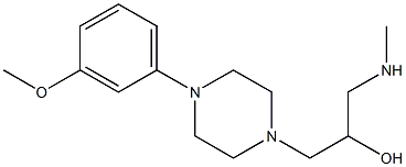 1-[4-(3-methoxyphenyl)piperazin-1-yl]-3-(methylamino)propan-2-ol 구조식 이미지