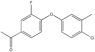 1-[4-(4-chloro-3-methylphenoxy)-3-fluorophenyl]ethan-1-one Structure