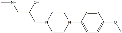 1-[4-(4-methoxyphenyl)piperazin-1-yl]-3-(methylamino)propan-2-ol Structure