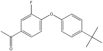 1-[4-(4-tert-butylphenoxy)-3-fluorophenyl]ethan-1-one Structure