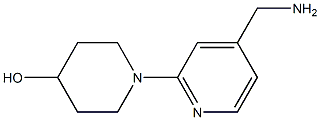 1-[4-(aminomethyl)pyridin-2-yl]piperidin-4-ol 구조식 이미지