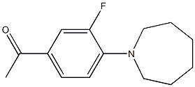 1-[4-(azepan-1-yl)-3-fluorophenyl]ethan-1-one 구조식 이미지