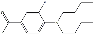 1-[4-(dibutylamino)-3-fluorophenyl]ethan-1-one 구조식 이미지