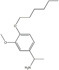 1-[4-(hexyloxy)-3-methoxyphenyl]ethan-1-amine Structure