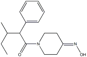 1-[4-(hydroxyimino)piperidin-1-yl]-3-methyl-2-phenylpentan-1-one 구조식 이미지