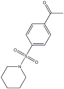 1-[4-(piperidine-1-sulfonyl)phenyl]ethan-1-one 구조식 이미지