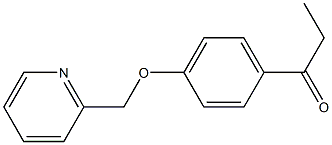 1-[4-(pyridin-2-ylmethoxy)phenyl]propan-1-one 구조식 이미지