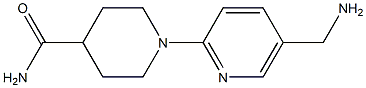 1-[5-(aminomethyl)pyridin-2-yl]piperidine-4-carboxamide 구조식 이미지