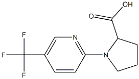 1-[5-(trifluoromethyl)pyridin-2-yl]pyrrolidine-2-carboxylic acid Structure