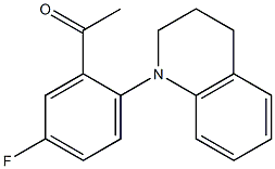 1-[5-fluoro-2-(1,2,3,4-tetrahydroquinolin-1-yl)phenyl]ethan-1-one 구조식 이미지