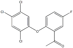 1-[5-fluoro-2-(2,4,5-trichlorophenoxy)phenyl]ethan-1-one 구조식 이미지