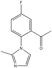 1-[5-fluoro-2-(2-methyl-1H-imidazol-1-yl)phenyl]ethan-1-one 구조식 이미지