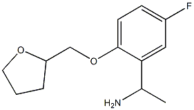 1-[5-fluoro-2-(oxolan-2-ylmethoxy)phenyl]ethan-1-amine Structure