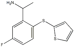 1-[5-fluoro-2-(thiophen-2-ylsulfanyl)phenyl]ethan-1-amine Structure