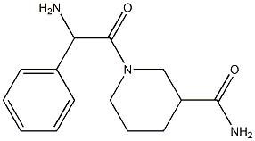 1-[amino(phenyl)acetyl]piperidine-3-carboxamide Structure