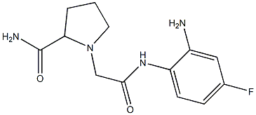 1-{[(2-amino-4-fluorophenyl)carbamoyl]methyl}pyrrolidine-2-carboxamide Structure