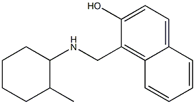 1-{[(2-methylcyclohexyl)amino]methyl}naphthalen-2-ol 구조식 이미지