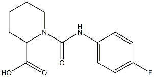 1-{[(4-fluorophenyl)amino]carbonyl}piperidine-2-carboxylic acid 구조식 이미지