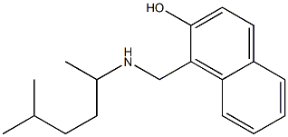 1-{[(5-methylhexan-2-yl)amino]methyl}naphthalen-2-ol Structure