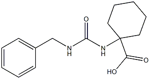 1-{[(benzylamino)carbonyl]amino}cyclohexanecarboxylic acid 구조식 이미지