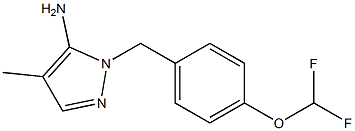 1-{[4-(difluoromethoxy)phenyl]methyl}-4-methyl-1H-pyrazol-5-amine Structure