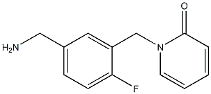 1-{[5-(aminomethyl)-2-fluorophenyl]methyl}-1,2-dihydropyridin-2-one 구조식 이미지