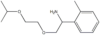 1-{1-amino-2-[2-(propan-2-yloxy)ethoxy]ethyl}-2-methylbenzene 구조식 이미지