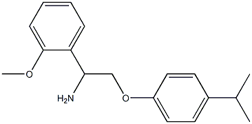 1-{1-amino-2-[4-(propan-2-yl)phenoxy]ethyl}-2-methoxybenzene 구조식 이미지