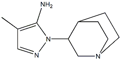 1-{1-azabicyclo[2.2.2]octan-3-yl}-4-methyl-1H-pyrazol-5-amine 구조식 이미지
