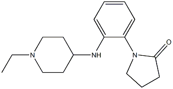 1-{2-[(1-ethylpiperidin-4-yl)amino]phenyl}pyrrolidin-2-one 구조식 이미지