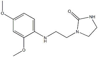 1-{2-[(2,4-dimethoxyphenyl)amino]ethyl}imidazolidin-2-one Structure