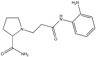 1-{2-[(2-aminophenyl)carbamoyl]ethyl}pyrrolidine-2-carboxamide Structure