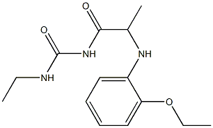 1-{2-[(2-ethoxyphenyl)amino]propanoyl}-3-ethylurea Structure