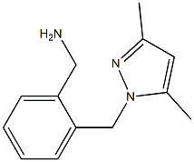 1-{2-[(3,5-dimethyl-1H-pyrazol-1-yl)methyl]phenyl}methanamine Structure