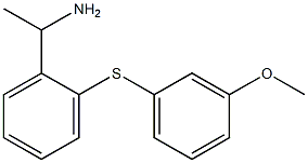 1-{2-[(3-methoxyphenyl)sulfanyl]phenyl}ethan-1-amine Structure