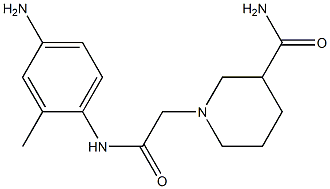 1-{2-[(4-amino-2-methylphenyl)amino]-2-oxoethyl}piperidine-3-carboxamide Structure