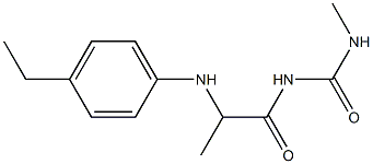 1-{2-[(4-ethylphenyl)amino]propanoyl}-3-methylurea 구조식 이미지