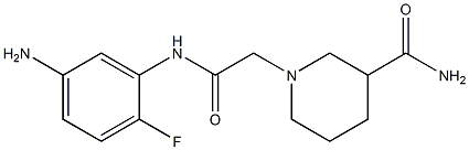 1-{2-[(5-amino-2-fluorophenyl)amino]-2-oxoethyl}piperidine-3-carboxamide Structure