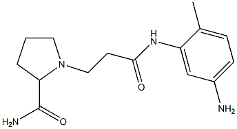 1-{2-[(5-amino-2-methylphenyl)carbamoyl]ethyl}pyrrolidine-2-carboxamide Structure