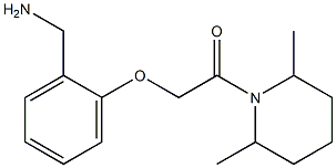 1-{2-[2-(2,6-dimethylpiperidin-1-yl)-2-oxoethoxy]phenyl}methanamine 구조식 이미지