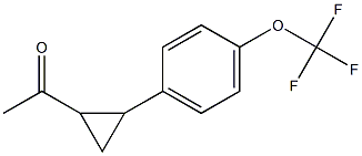 1-{2-[4-(trifluoromethoxy)phenyl]cyclopropyl}ethan-1-one Structure