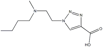 1-{2-[butyl(methyl)amino]ethyl}-1H-1,2,3-triazole-4-carboxylic acid 구조식 이미지