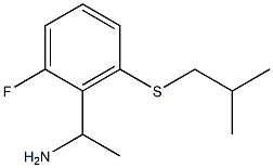 1-{2-fluoro-6-[(2-methylpropyl)sulfanyl]phenyl}ethan-1-amine Structure