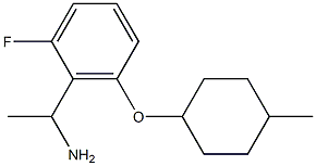 1-{2-fluoro-6-[(4-methylcyclohexyl)oxy]phenyl}ethan-1-amine 구조식 이미지